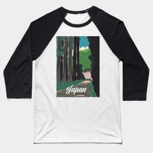 Vintage Japanese Forest Baseball T-Shirt